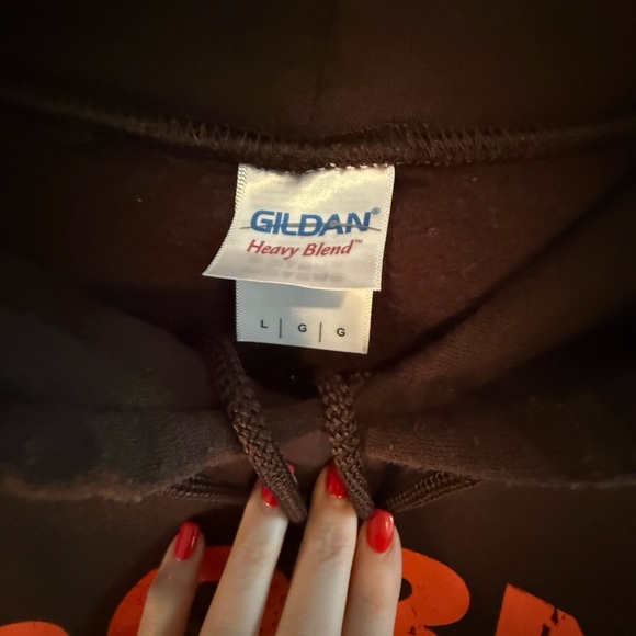 Gildan Browns Hoodie, size L - Picture 2 of 4